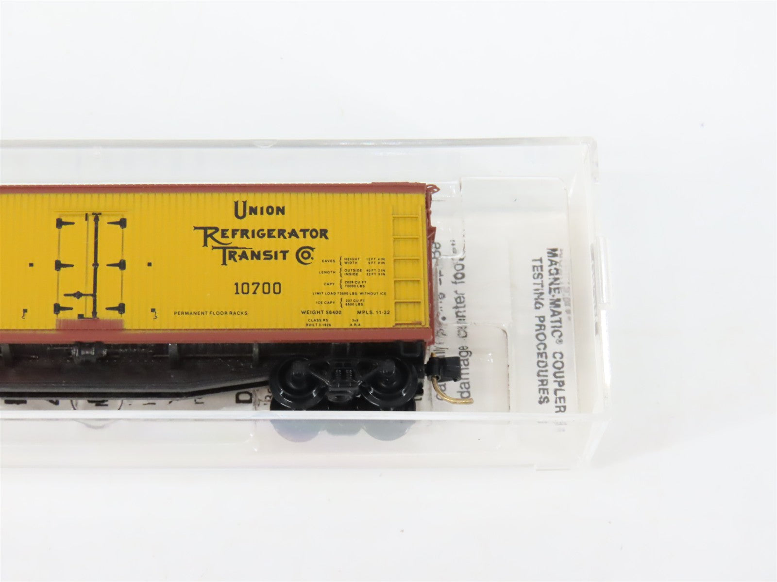 N Scale Micro-Trains MTL 49380 Union Refrigerator Transit 40' Reefer 10700 RTR