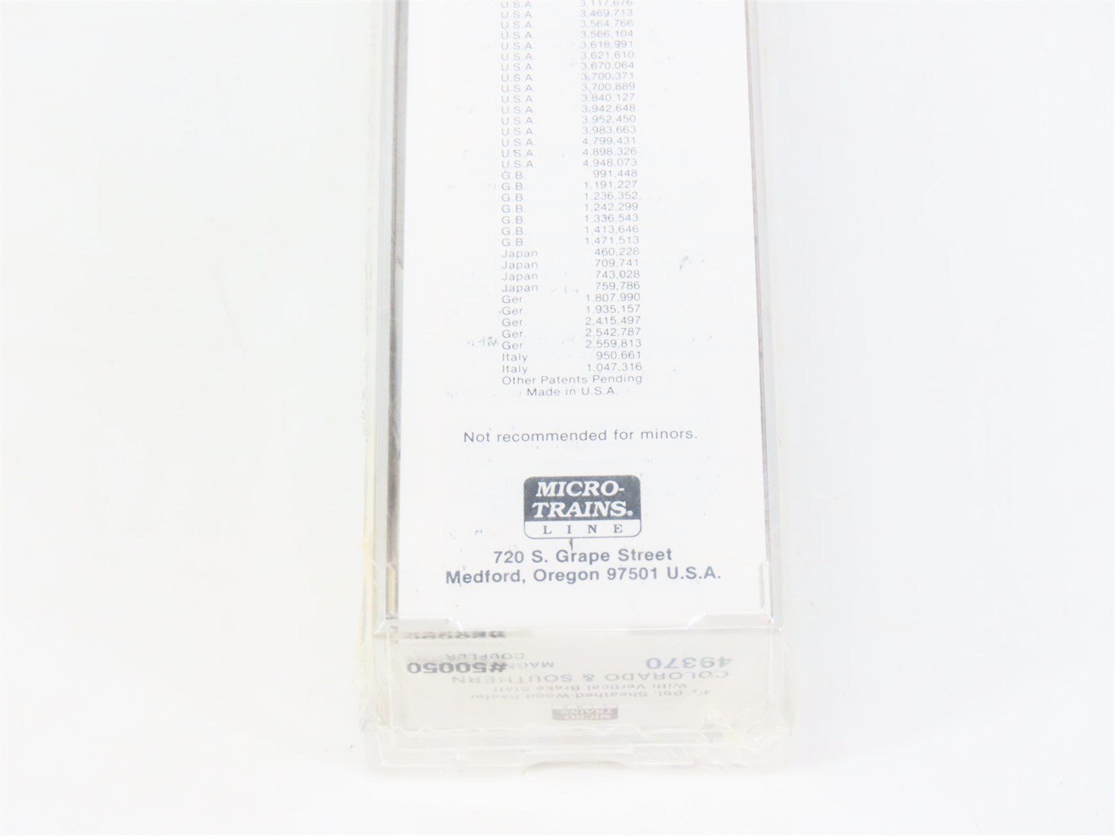 N Scale Micro-Trains MTL 49370 CX Colorado & Southern 40' Reefer 50050 RTR