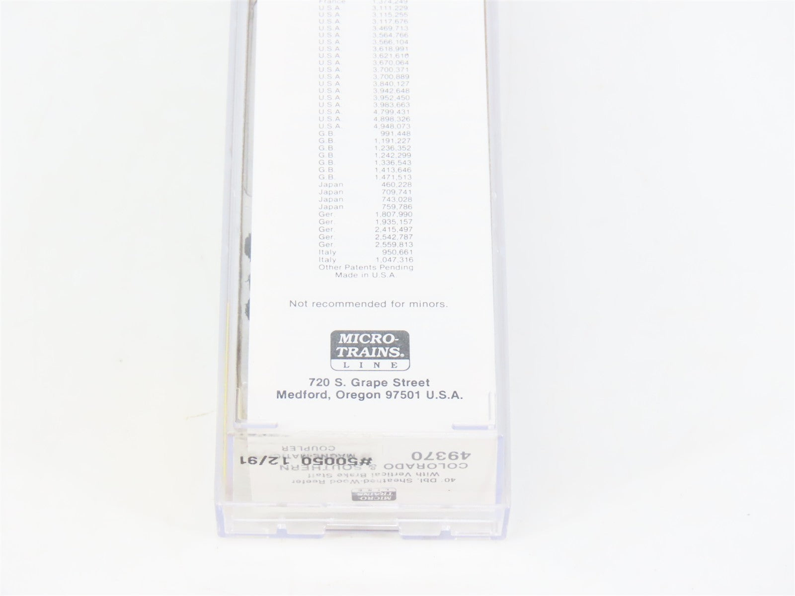 N Scale Micro-Trains MTL 49370 CX Colorado & Southern 40' Reefer 50050 RTR
