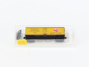 N Scale Micro-Trains MTL 49360 Missouri, Kansas & Eastern 40' Wood Reefer RTR
