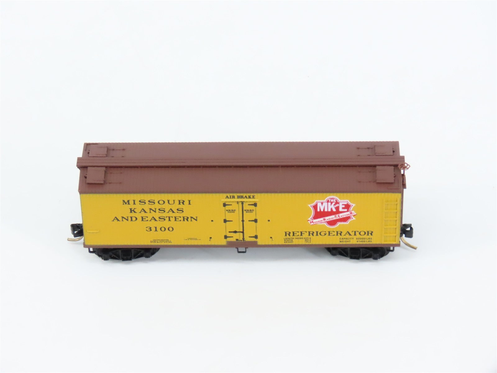 N Scale Micro-Trains MTL 49360 Missouri, Kansas & Eastern 40' Wood Reefer RTR