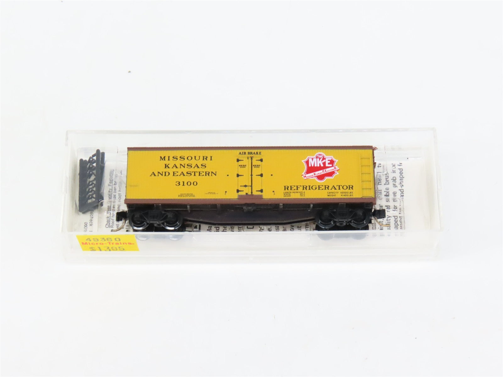 N Scale Micro-Trains MTL 49360 Missouri, Kansas & Eastern 40' Reefer RTR