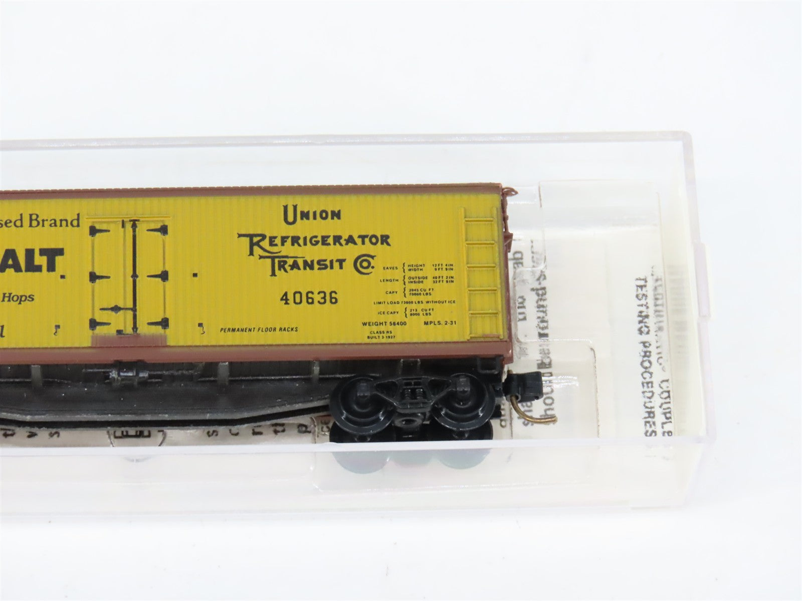 N Scale Micro-Trains MTL 49350 Union Refrigerator Transit Co. 40' Reefer RTR
