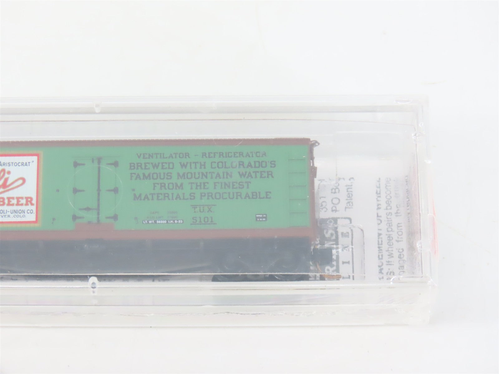 N Scale Micro-Trains MTL 49440 Tivoli Beer 40' Double Sheathed Wood Reefer RTR