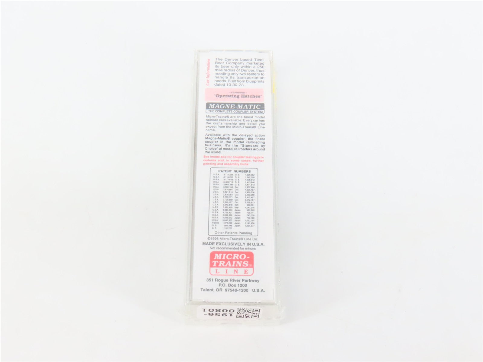N Scale Micro-Trains MTL 49440 Tivoli Beer 40' Double-Sheathed Wood Reefer RTR