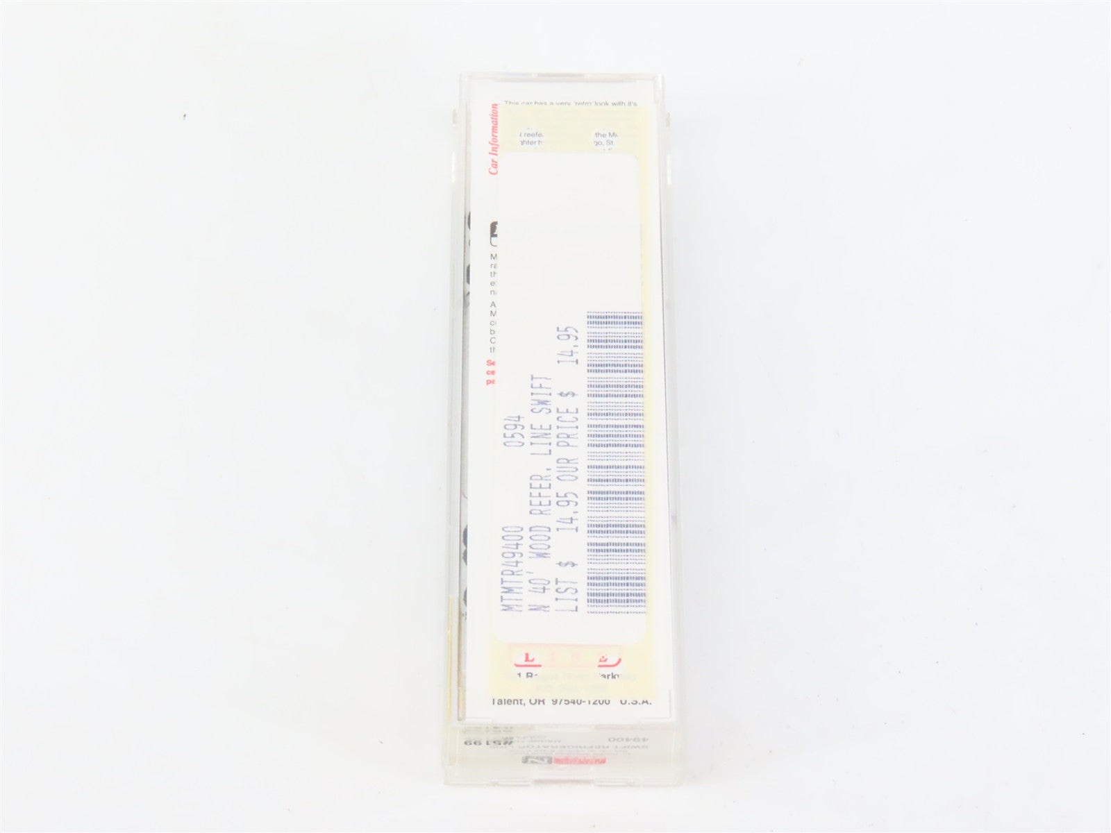 N Scale Micro-Trains MTL 49400 SRLX Swift Refrigerator Line 40' Reefer 5199 RTR