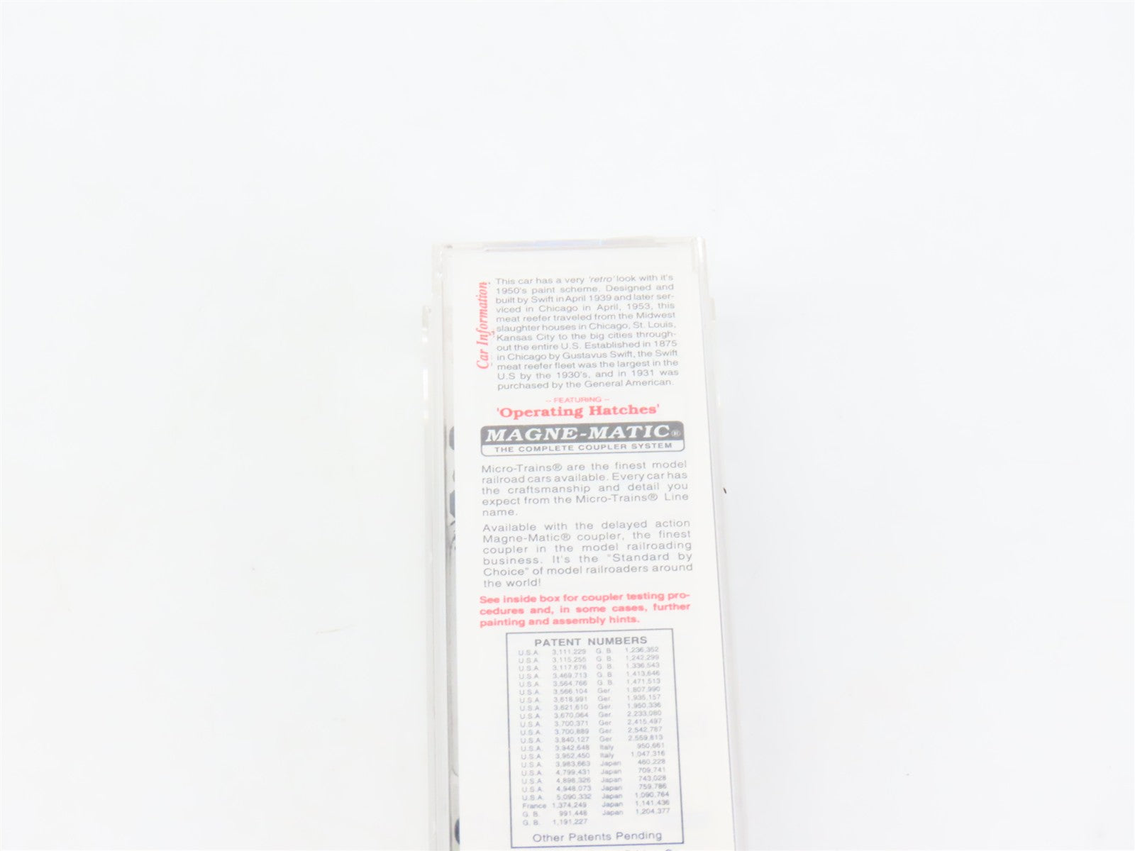N Scale Micro-Trains MTL 49400 SRLX Swift Refrigerator Line 40' Reefer 5199 RTR