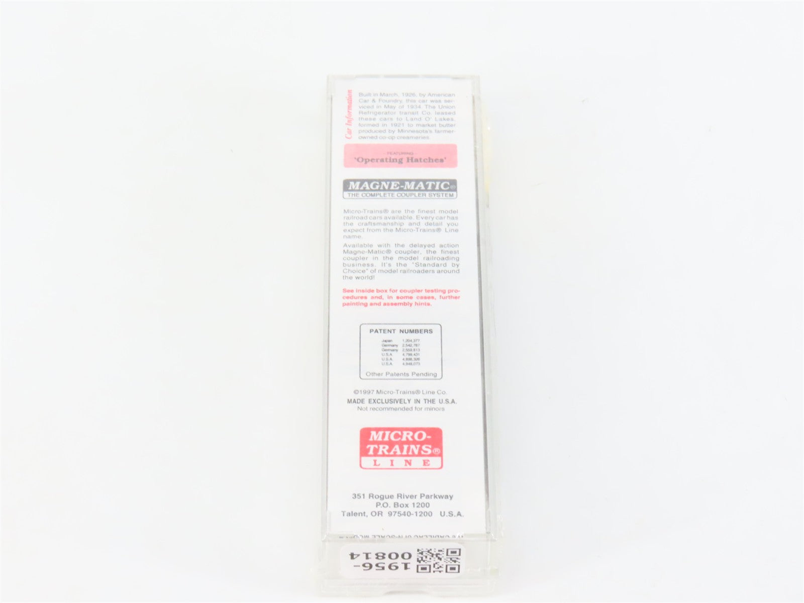 N Scale Micro-Trains MTL 49460 Union Refrigerator Transit Co. 40' Reefer RTR