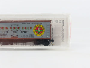 N Scale Micro-Trains MTL 49450 FBX Robin Hood Beer 40' Reefer 5300 RTR