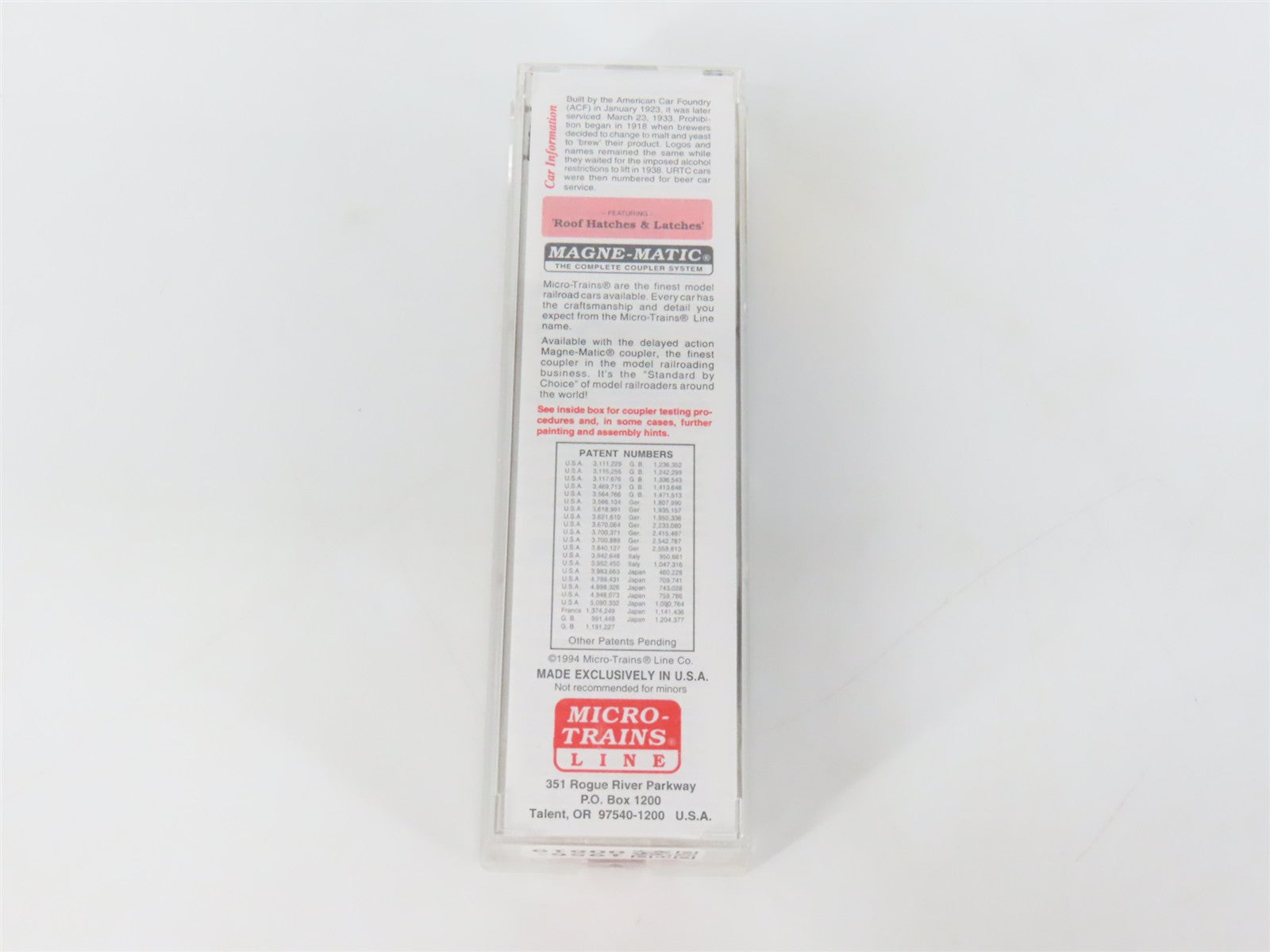 N Scale Micro-Trains MTL 49420 Union Refrigerator Transit 40' Reefer RTR