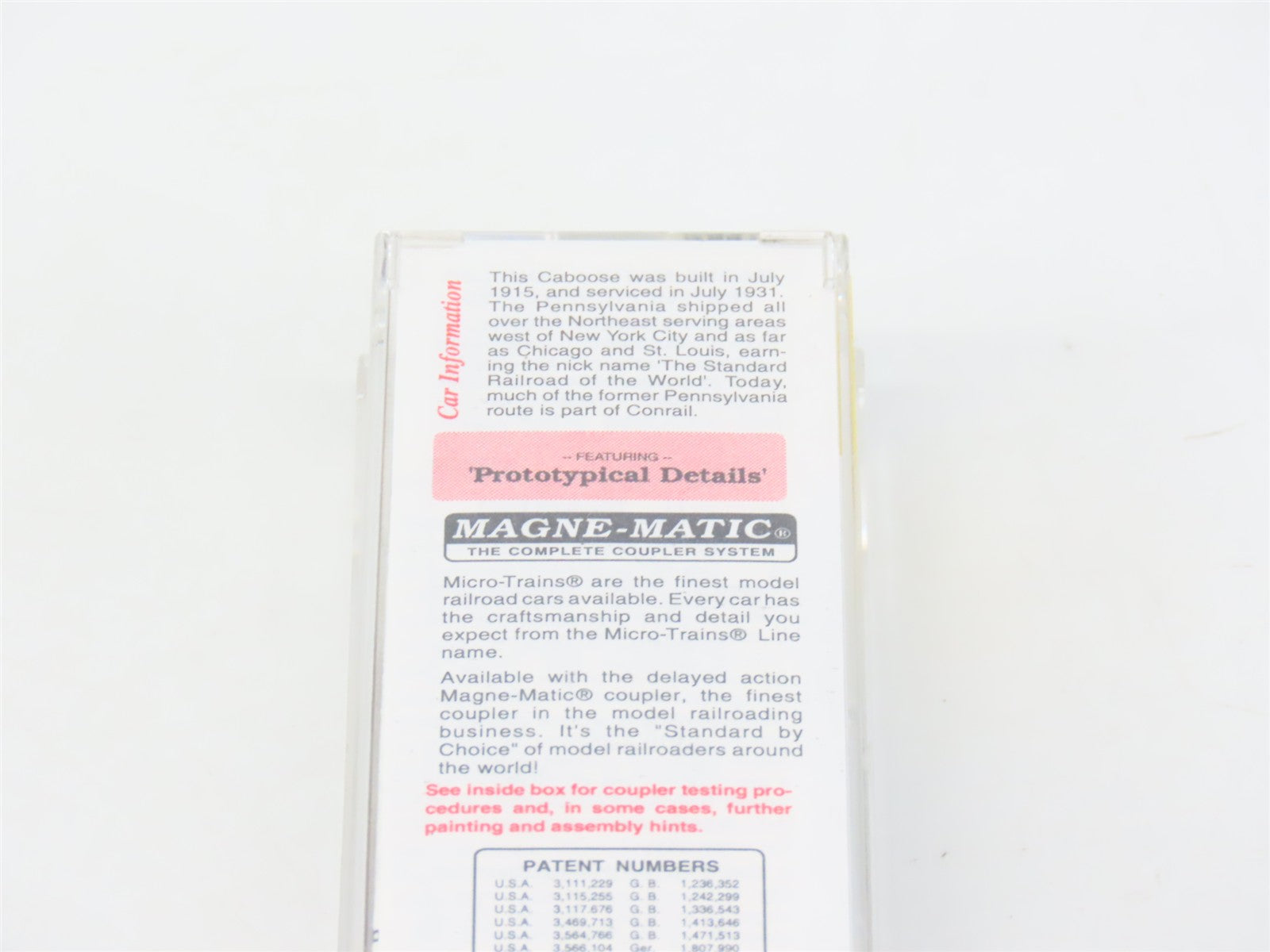 N Scale Micro-Trains MTL 51160 PRR Pennsylvania 34' Wood Sheathed Caboose RTR