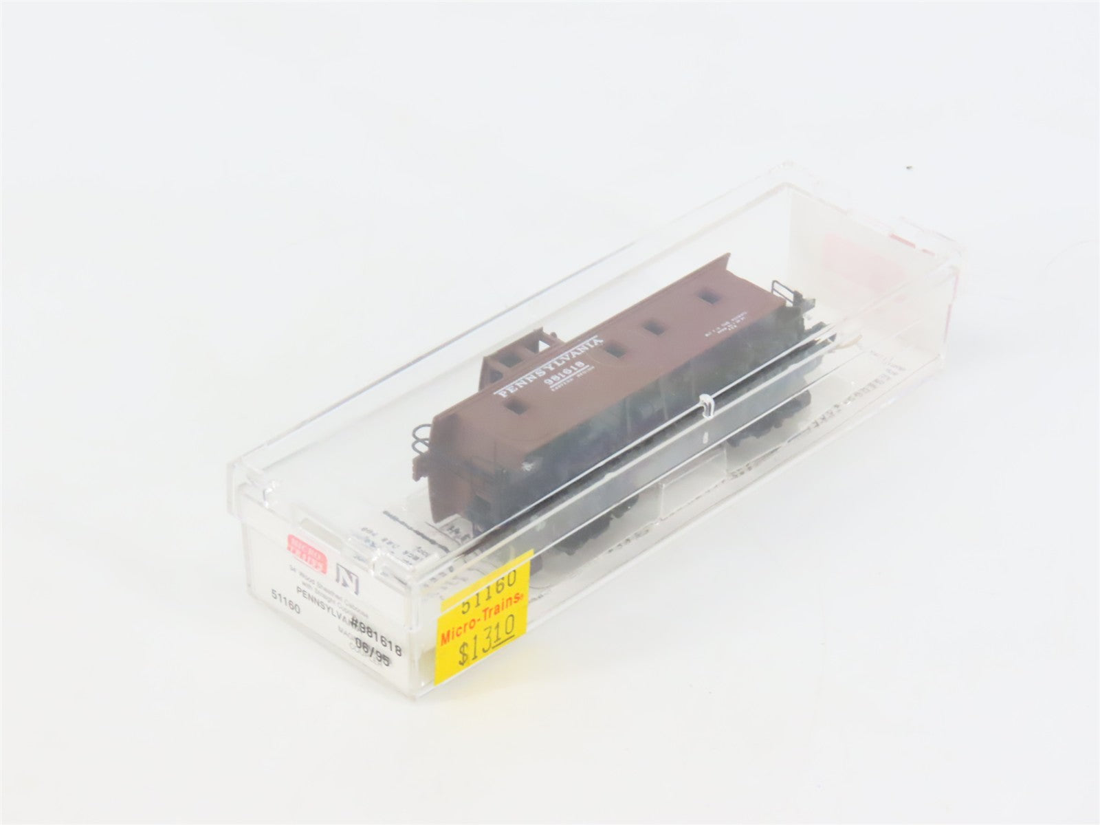 N Scale Micro-Trains MTL 51160 PRR Pennsylvania 34' Wood Sheathed Caboose RTR