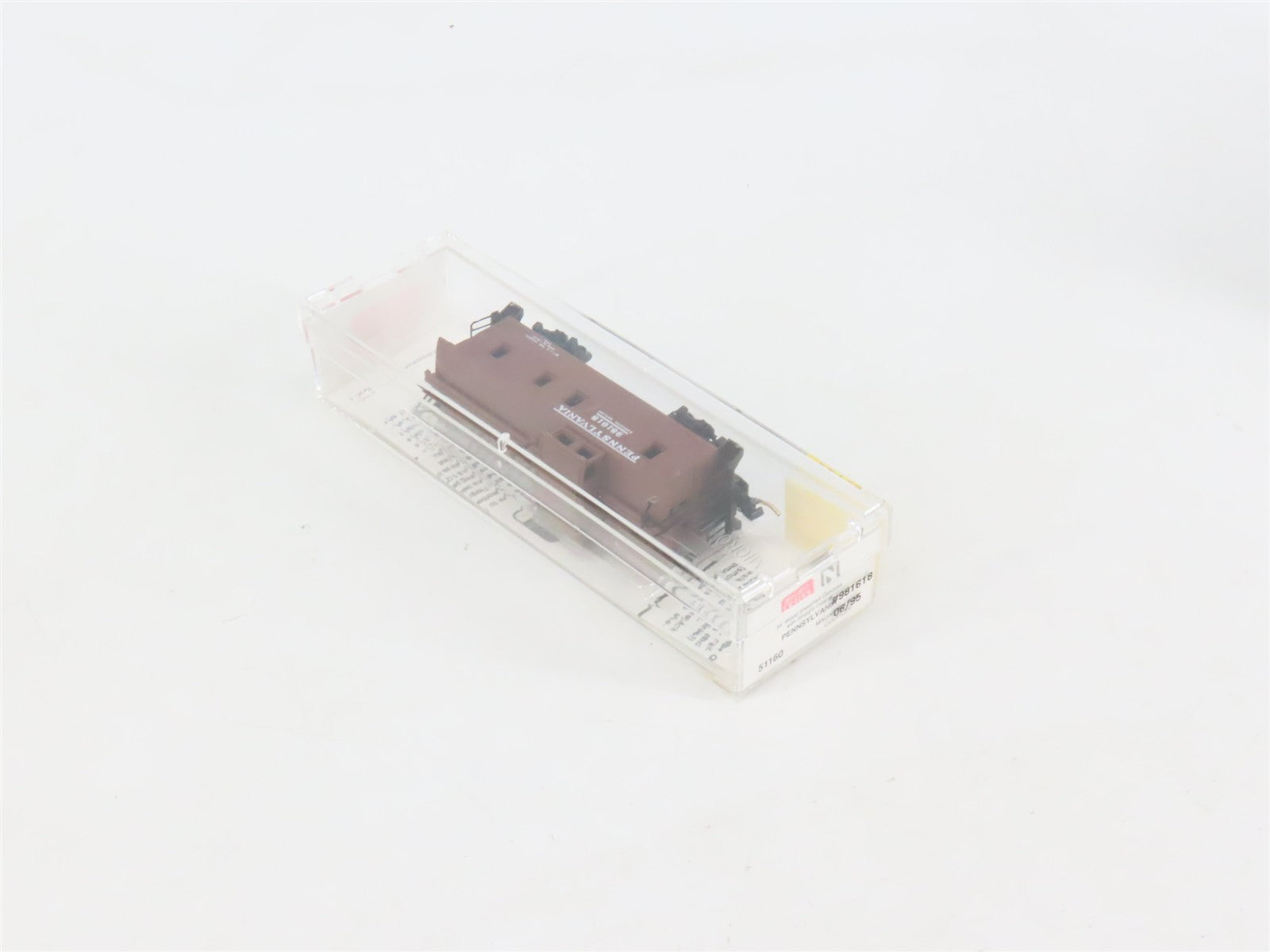 N Scale Micro-Trains MTL 51160 PRR Pennsylvania 34' Wood Sheathed Caboose RTR