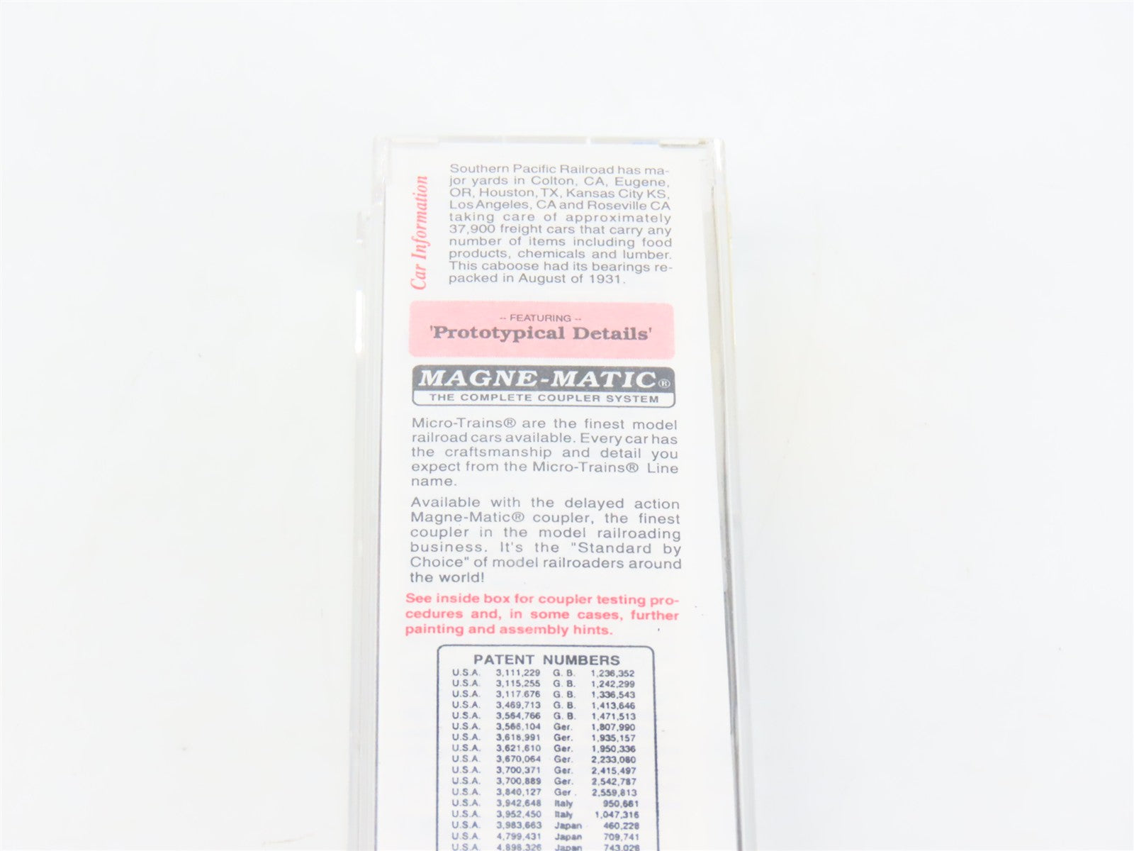 N Scale Micro-Trains MTL 51150 SP Southern Pacific 34' Wood Sheathed Caboose RTR