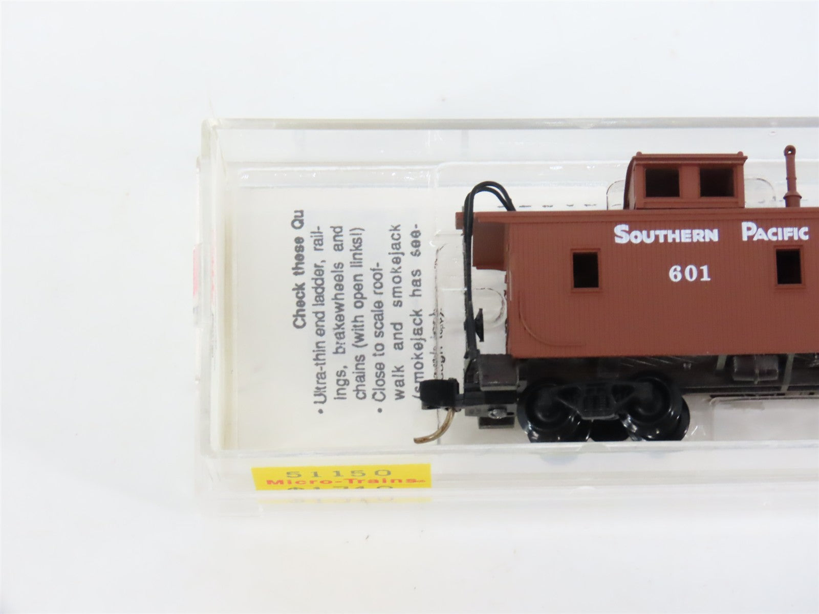 N Scale Micro-Trains MTL 51150 SP Southern Pacific 34' Wood-Sheathed Caboose RTR