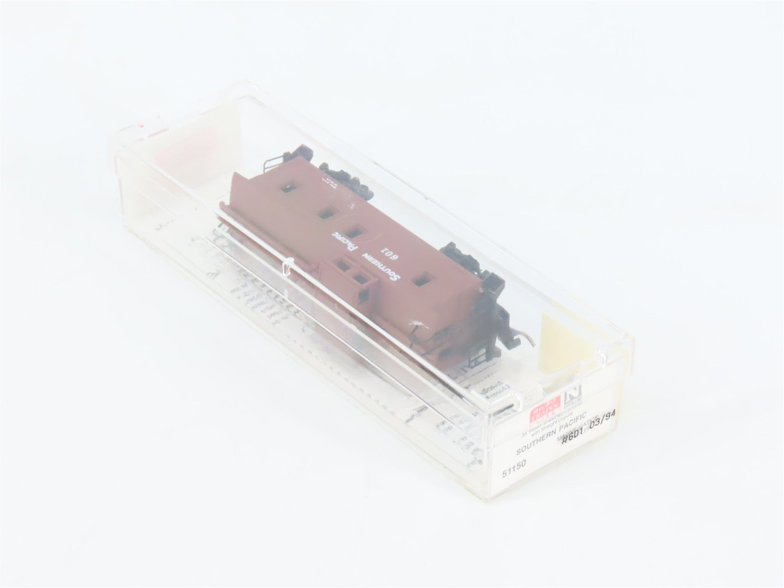 N Scale Micro-Trains MTL 51150 SP Southern Pacific 34' Wood-Sheathed Caboose RTR