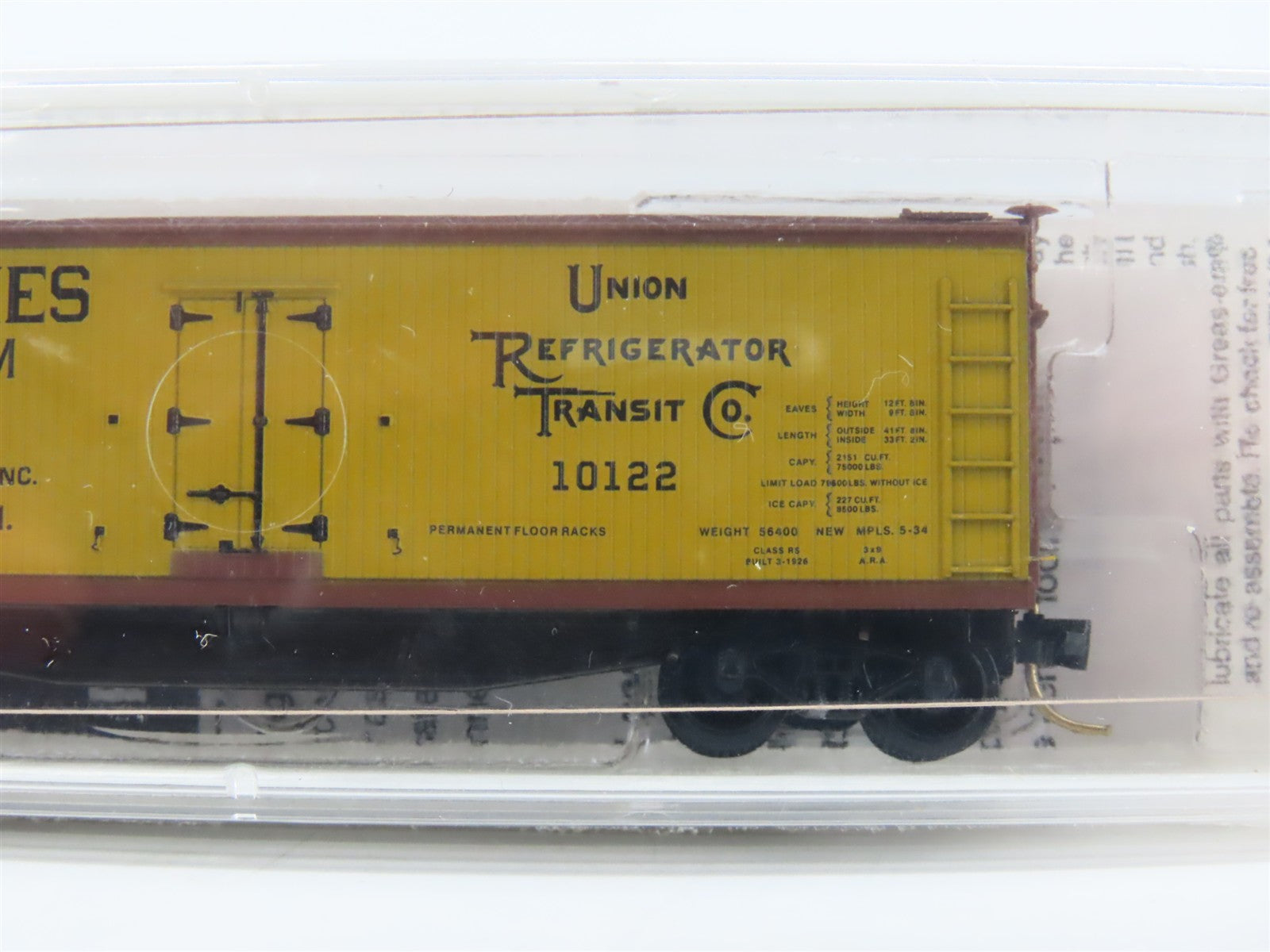 N Scale Micro-Trains MTL 49460 Union Refrigerator Transit Co. 40' Reefer RTR