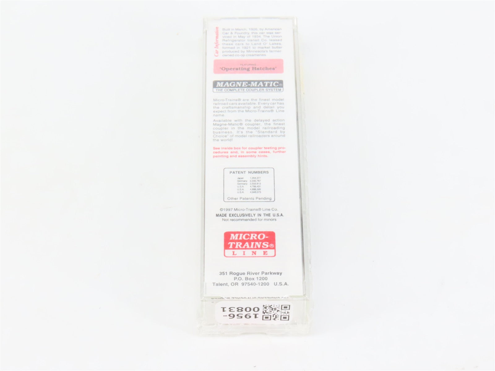 N Scale Micro-Trains MTL 49460 Union Refrigerator Transit Co. 40' Reefer RTR