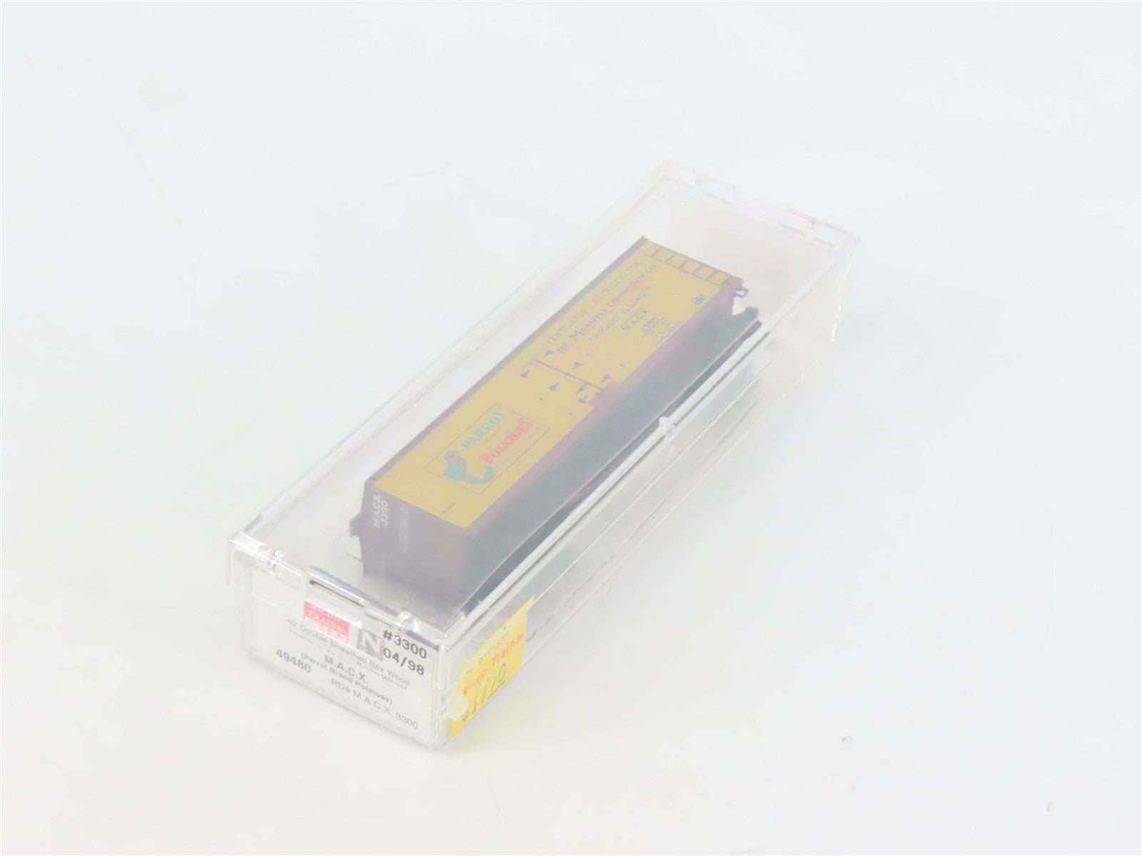 N Scale Micro-Trains MTL 49480 MACX Mahaffey Commission Co. 40' Reefer 3300 RTR