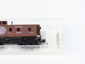 N Scale Micro-Trains MTL 51170 Cotton Belt Route 34' Wood-Sheathed Caboose RTR
