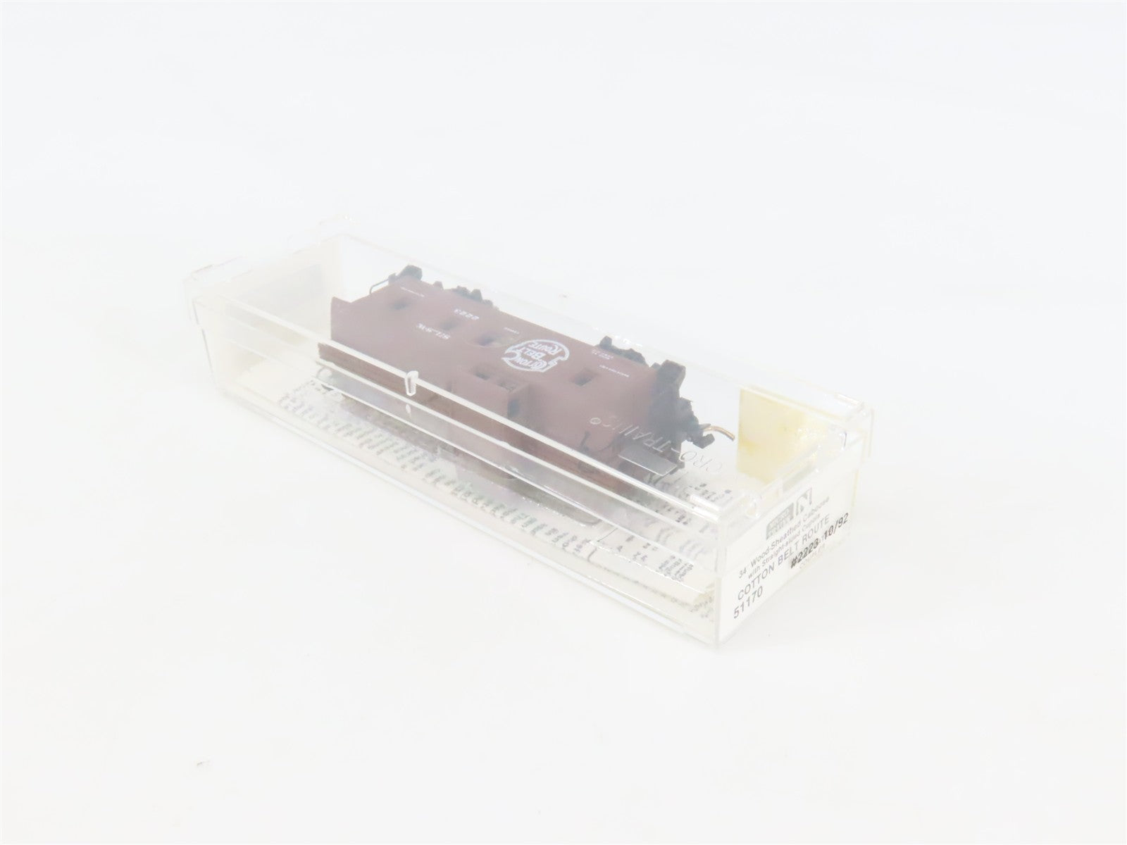 N Scale Micro-Trains MTL 51170 Cotton Belt Route 34' Wood-Sheathed Caboose RTR
