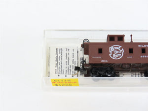 N Scale Micro-Trains MTL 51170 Cotton Belt Route 34' Wood-Sheathed Caboose RTR