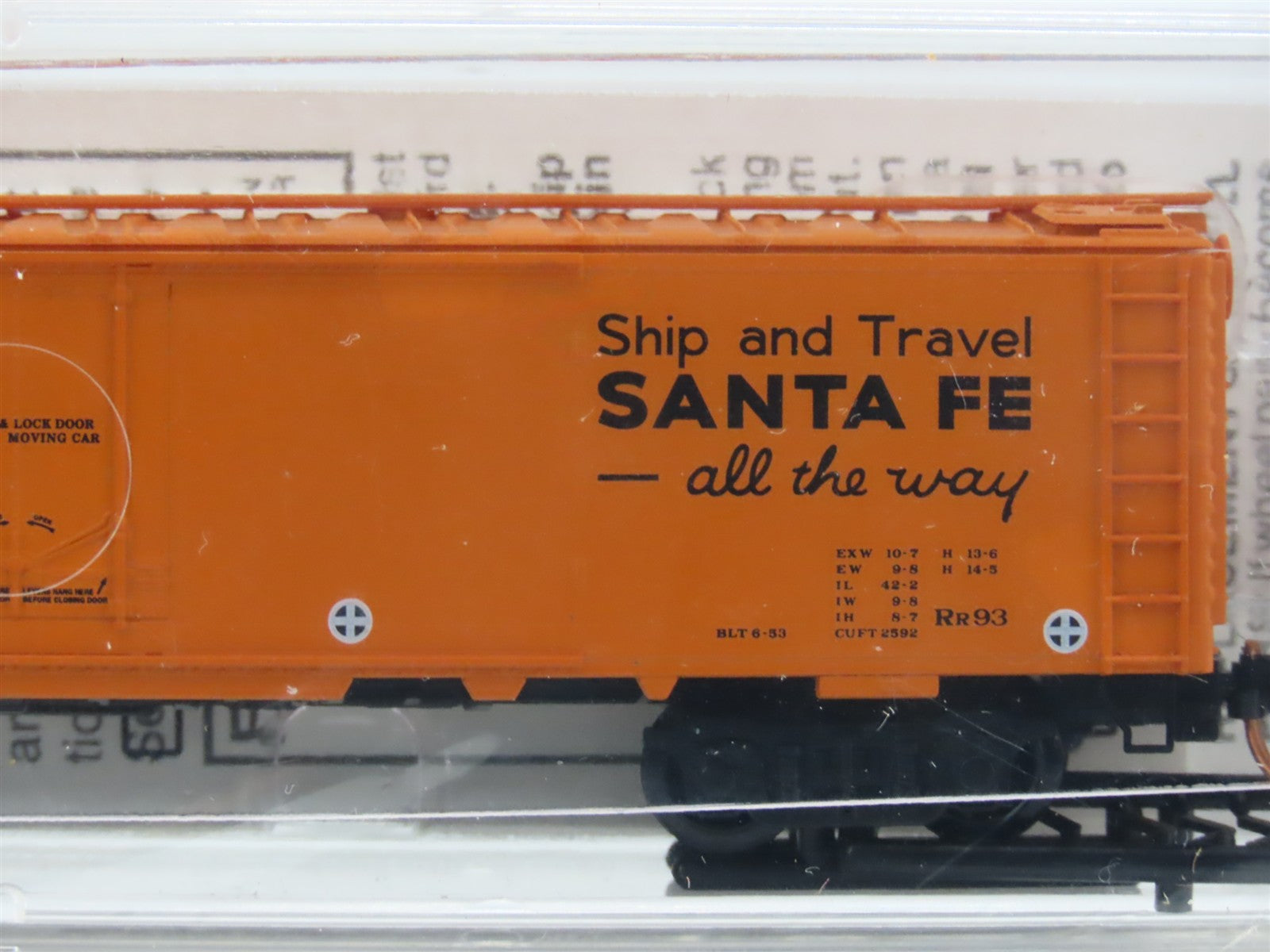 N Scale Micro-Trains MTL 52050 Santa Fe 52' Riveted Steel Express Reefer RTR