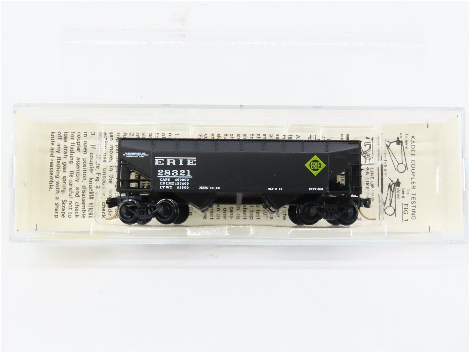 N Scale Micro-Trains MTL 55040 Erie 33' 2-Bay Offset Side Hopper 28321 RTR