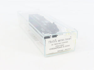 N Scale Micro-Trains MTL 55030 C&O Chesapeake & Ohio 33' 2-Bay Hopper 52546 RTR