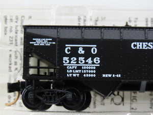 N Scale Micro-Trains MTL 55030 C&O Chesapeake & Ohio 33' 2-Bay Hopper 52546 RTR