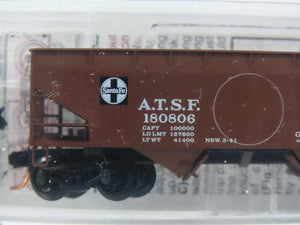N Scale Micro-Trains MTL 55010 ATSF Santa Fe 33' 2-Bay Hopper 180806 RTR