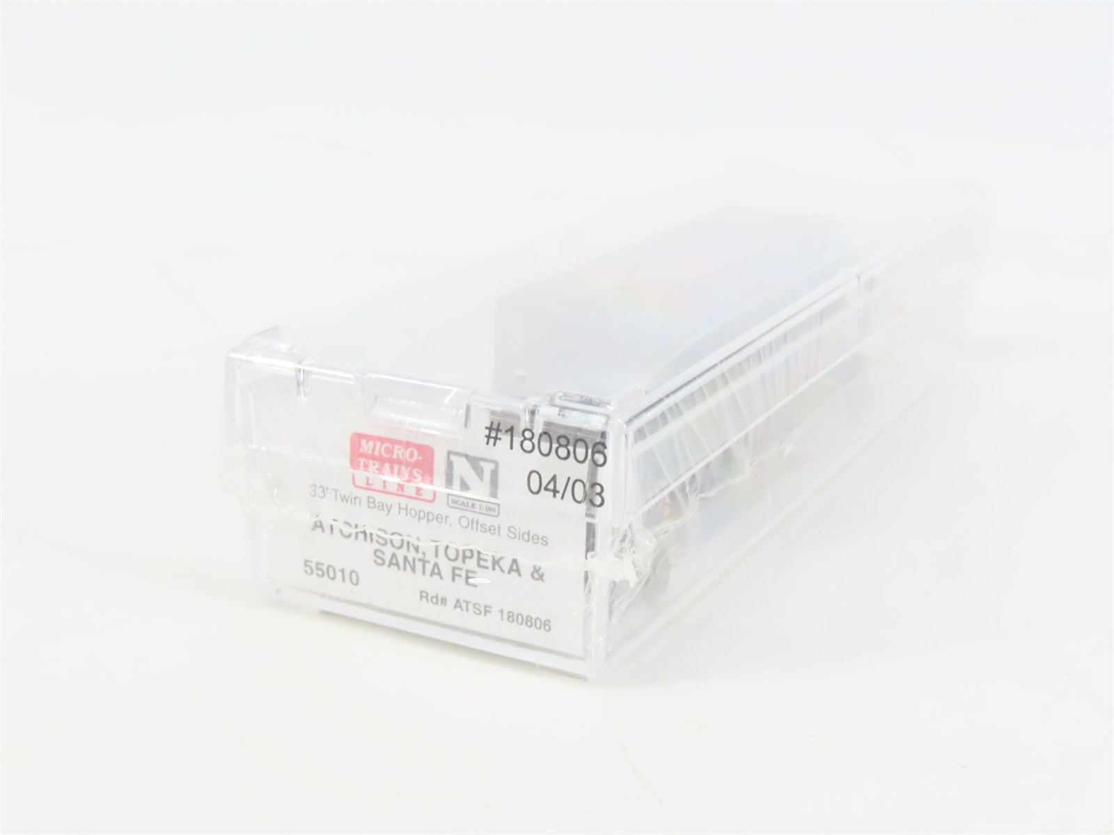 N Scale Micro-Trains MTL 55010 ATSF Santa Fe 33' 2-Bay Hopper 180806 RTR