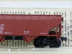 N Scale Micro-Trains MTL 55010 Santa Fe 33' 2-Bay Offset Side Twin Hopper RTR