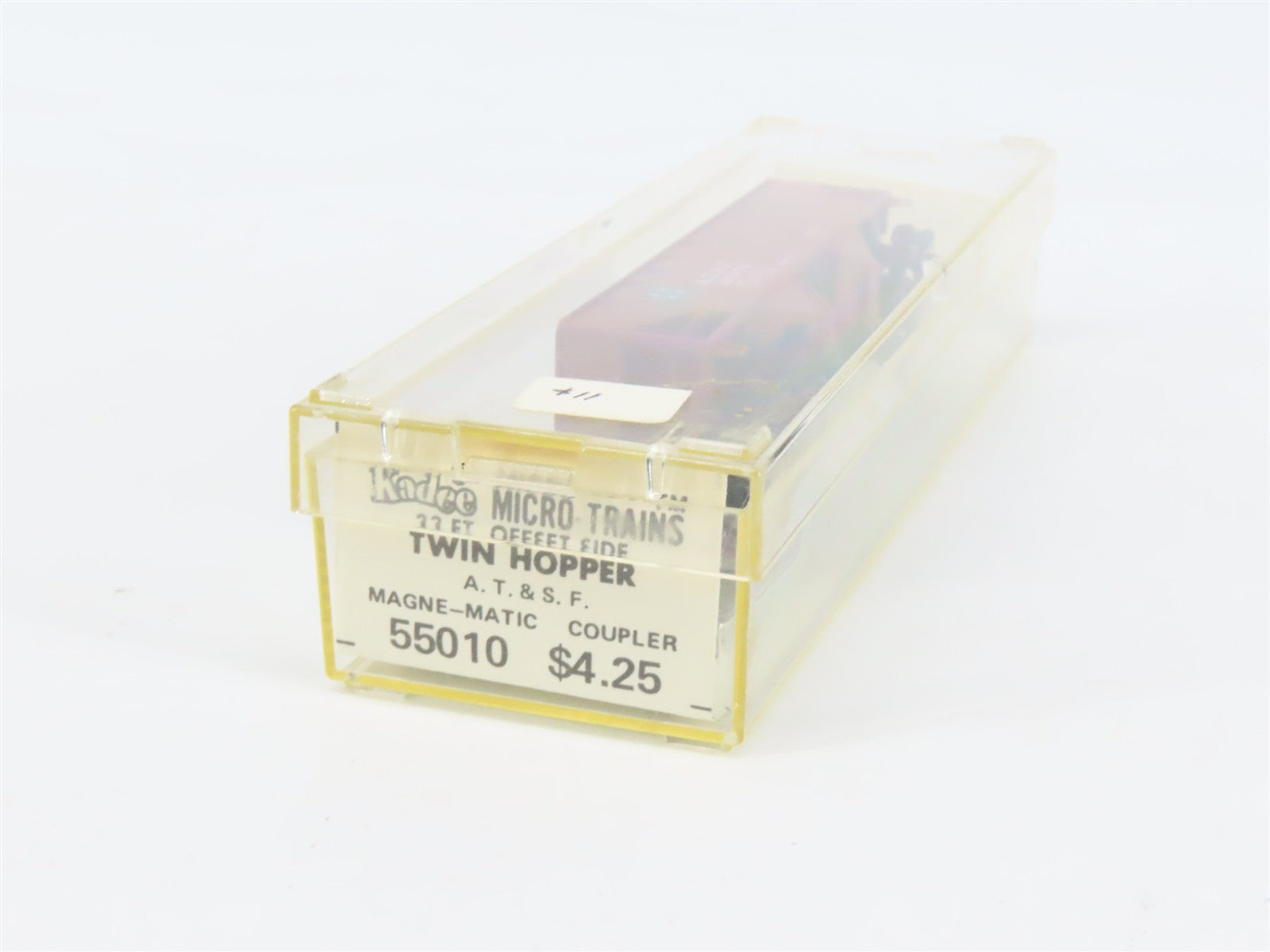 N Scale Micro-Trains MTL 55010 Santa Fe 33' 2-Bay Offset Side Twin Hopper RTR