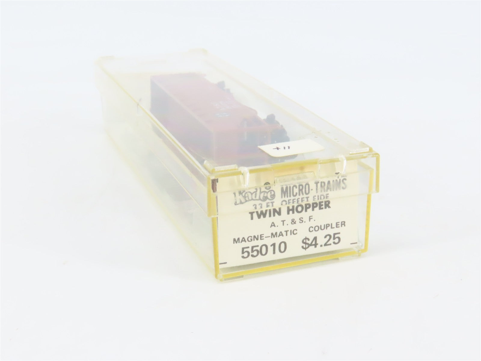 N Scale Micro-Trains MTL 55010 Santa Fe 33' 2-Bay Offset Side Twin Hopper RTR