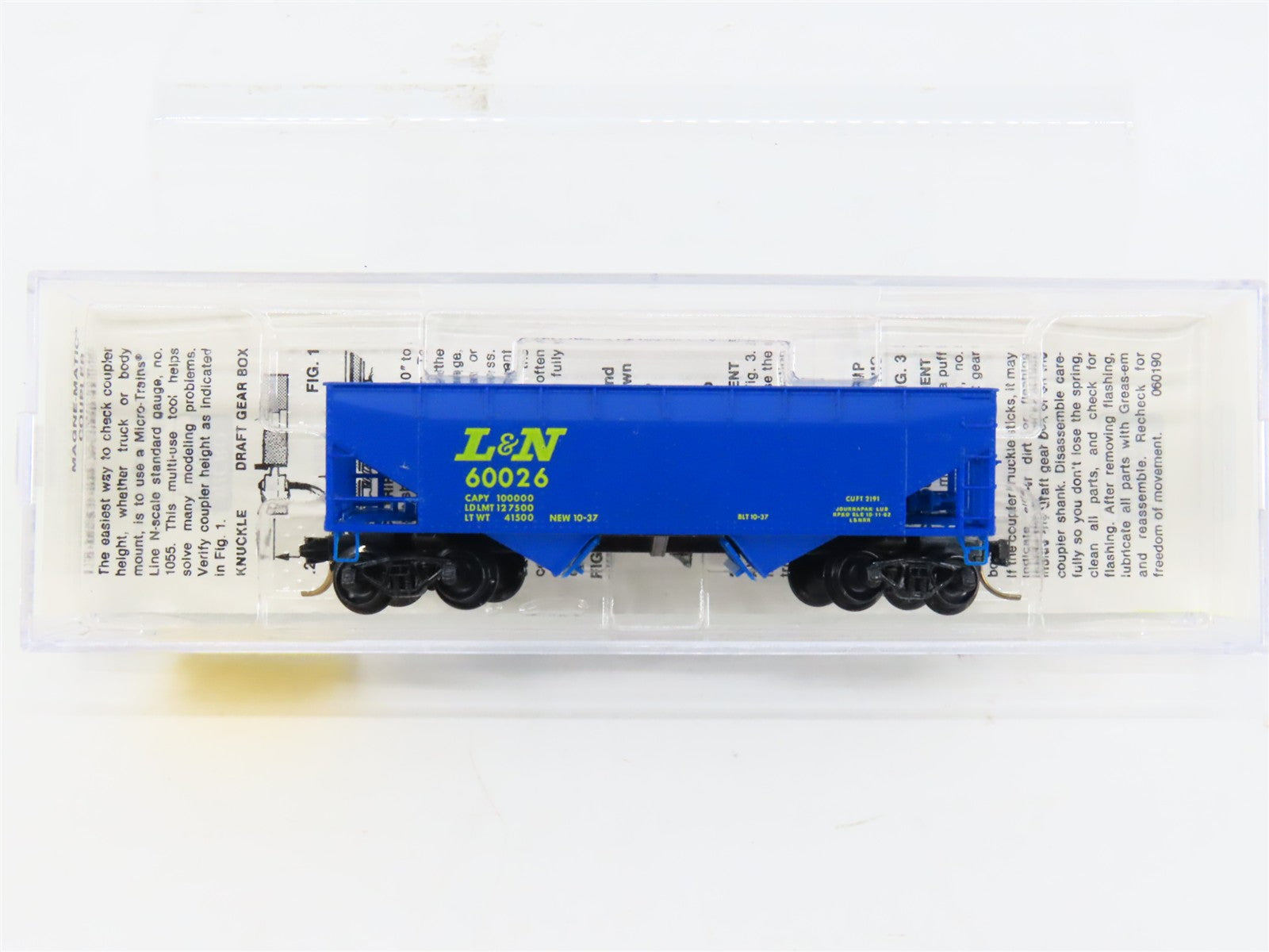 N Scale Micro-Trains MTL 55070 L&N Louisville & Nashville 33' 2-Bay Hopper RTR