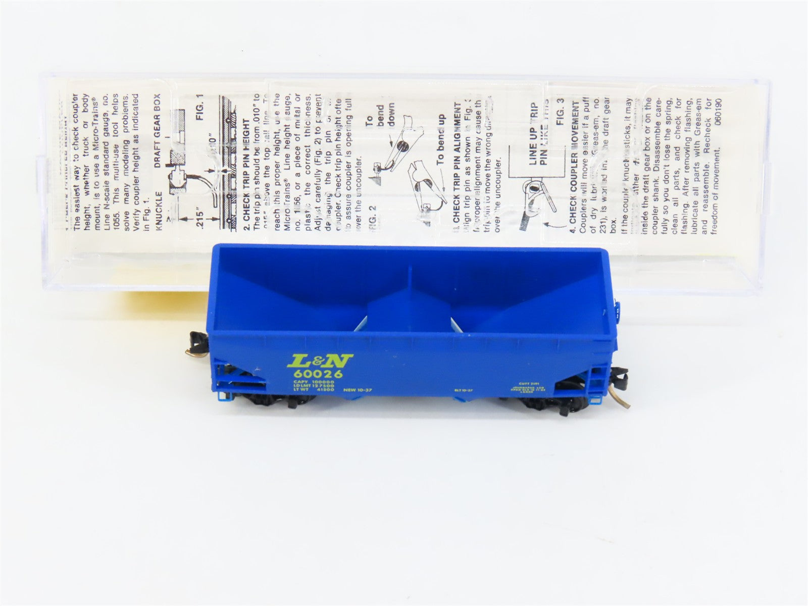 N Scale Micro-Trains MTL 55070 L&N Louisville & Nashville 33' 2-Bay Hopper RTR