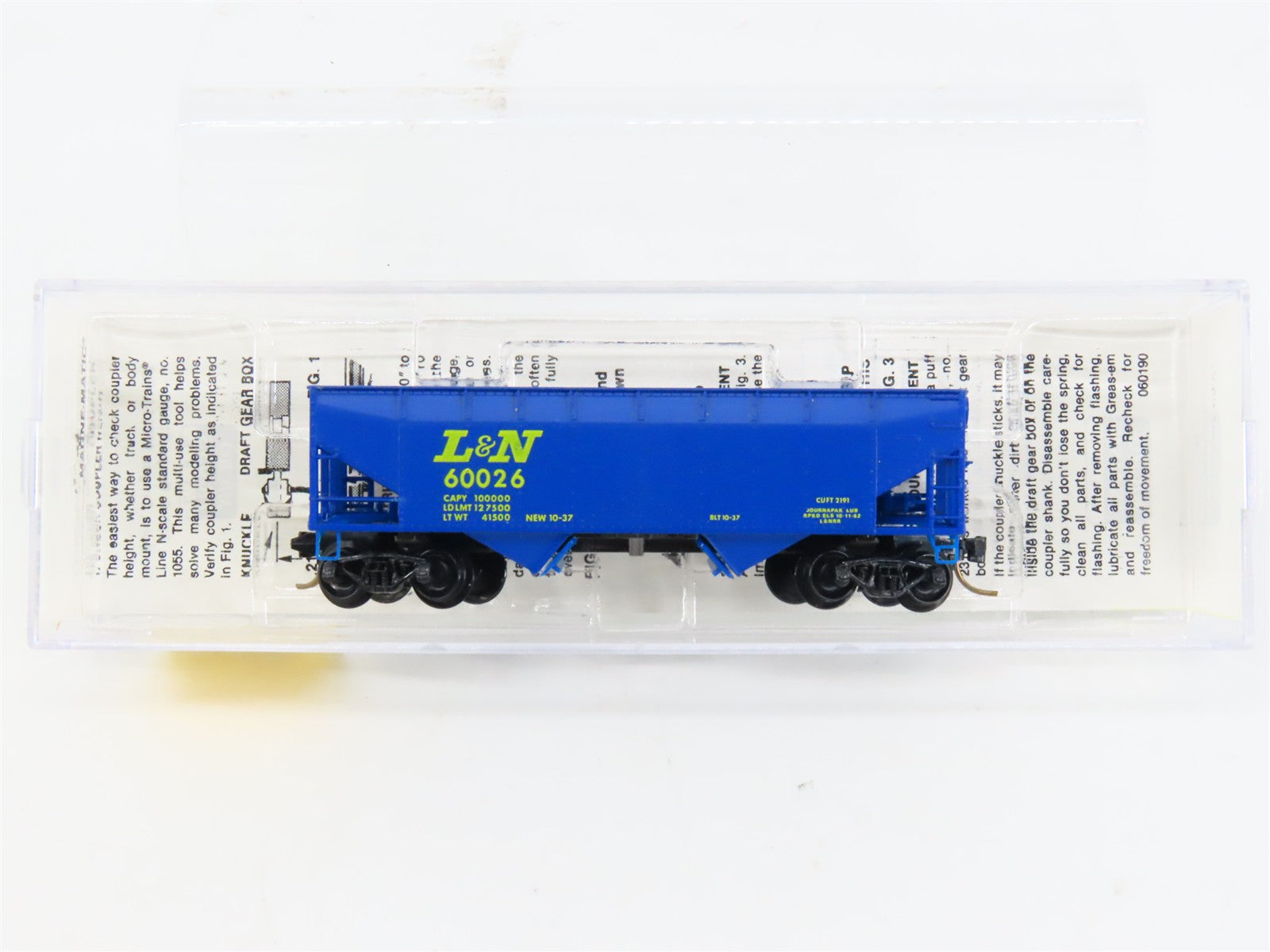 N Scale Micro-Trains MTL 55070 L&N Louisville & Nashville 33' 2-Bay Hopper RTR