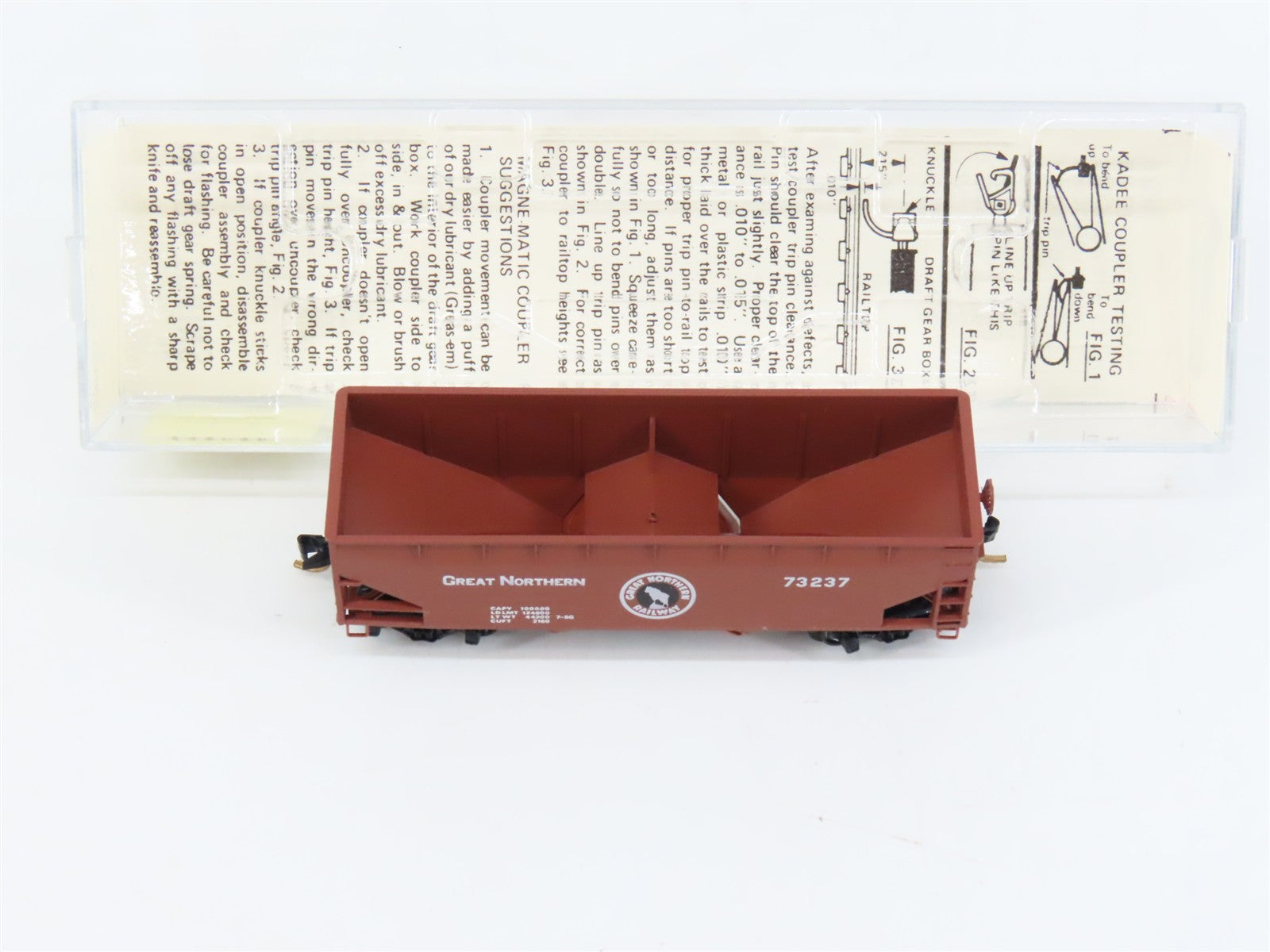 N Scale Micro-Trains MTL 55060 Great Northern 33' 2-Bay Hopper 73237 RTR