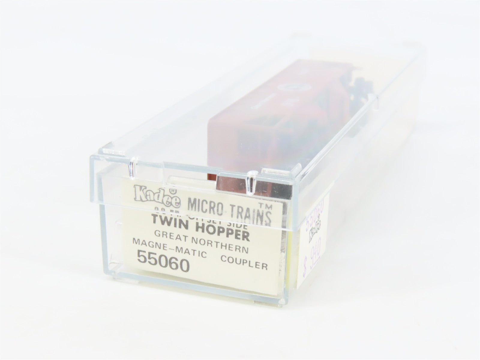 N Scale Micro-Trains MTL 55060 Great Northern 33' 2-Bay Hopper 73237 RTR