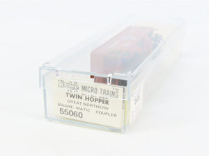 N Scale Micro-Trains MTL 55060 Great Northern 33' 2-Bay Hopper 73237 RTR