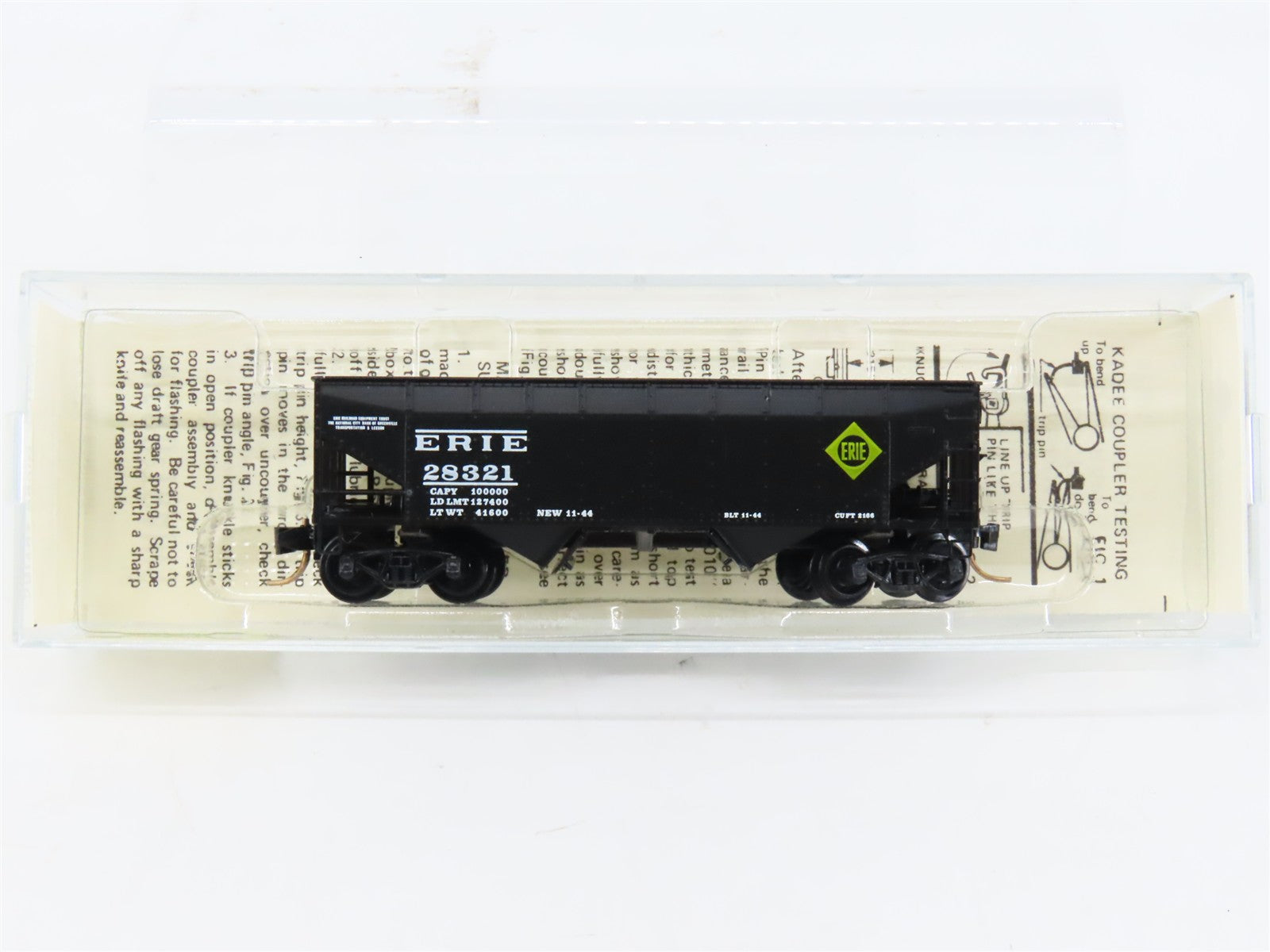 N Scale Micro-Trains MTL 55040 Erie 33' 2-Bay Hopper 28321 RTR