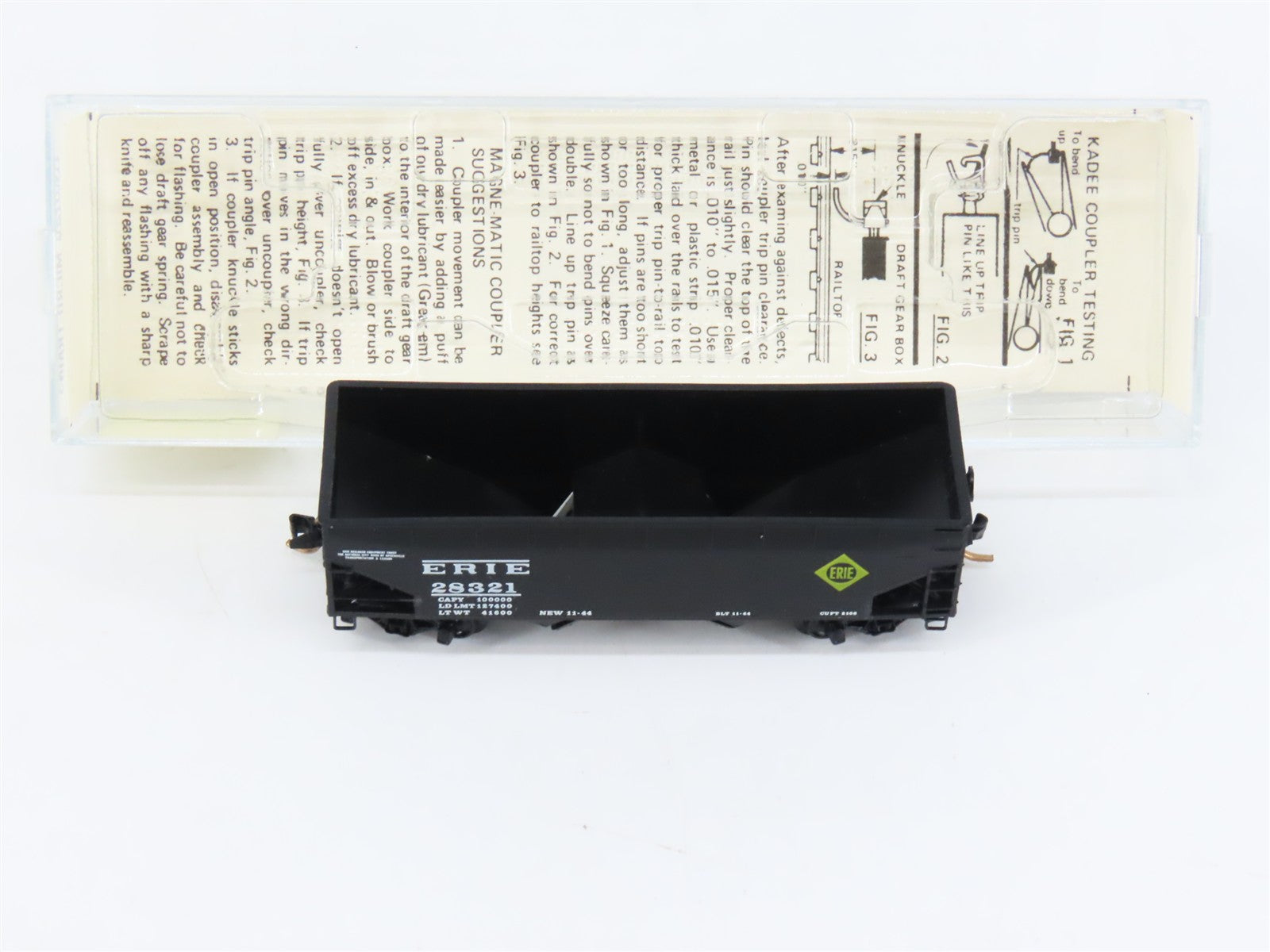 N Scale Micro-Trains MTL 55040 Erie 33' 2-Bay Hopper 28321 RTR