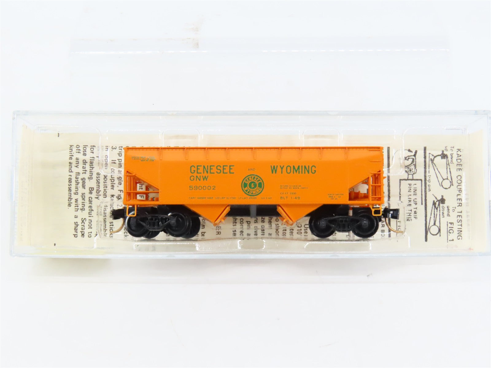 N Scale Micro-Trains MTL 55050 GNW Genesee & Wyoming 33' Hopper 590002 RTR