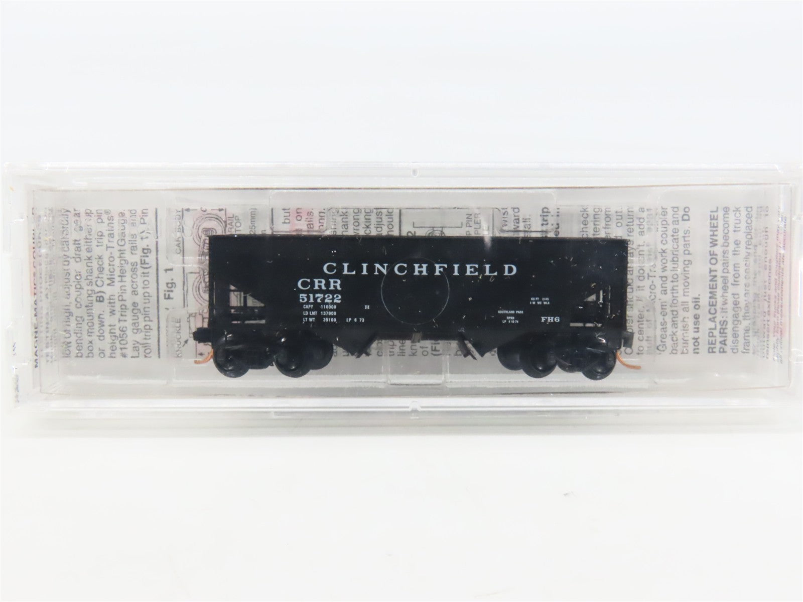 N Scale Micro-Trains MTL 55100 CRR Clinchfield Railroad 33' 2-Bay Hopper RTR