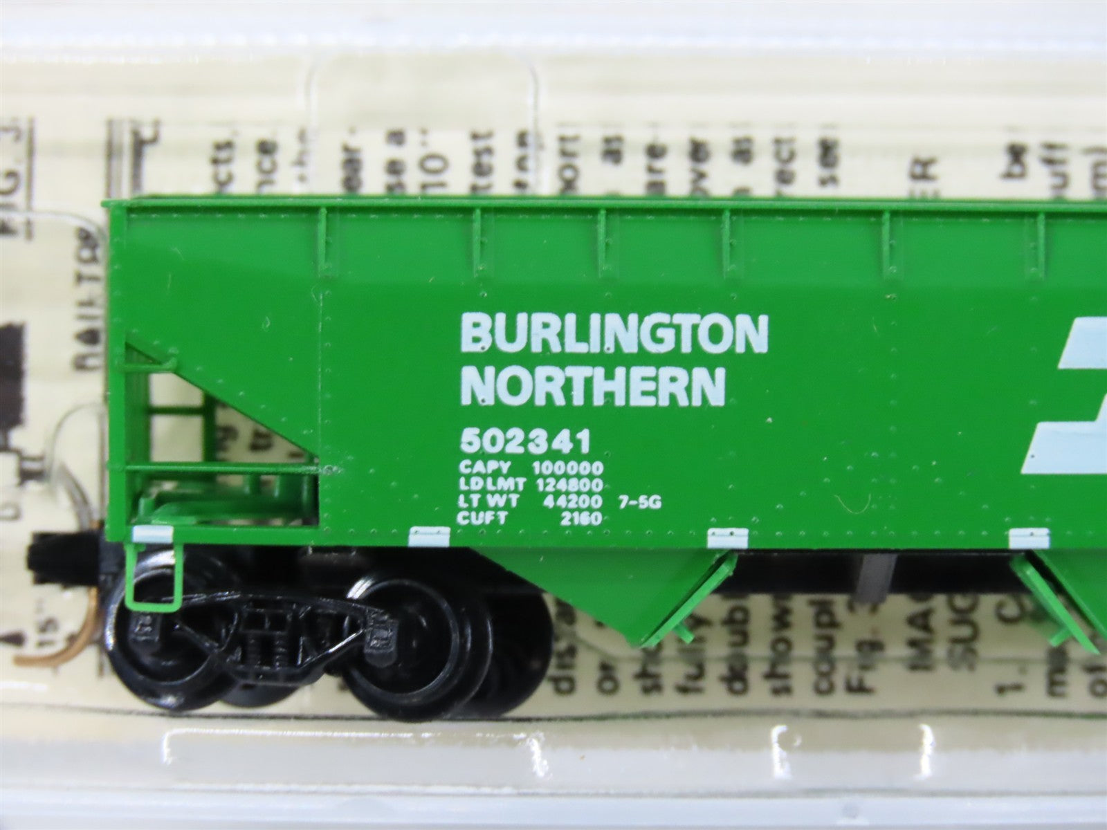 N Scale Micro-Trains MTL 55090 Burlington Northern 33' Hopper 502341 RTR