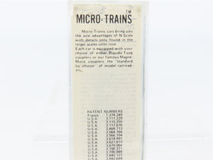 N Scale Micro-Trains MTL 55090 Burlington Northern 33' Hopper 502341 RTR