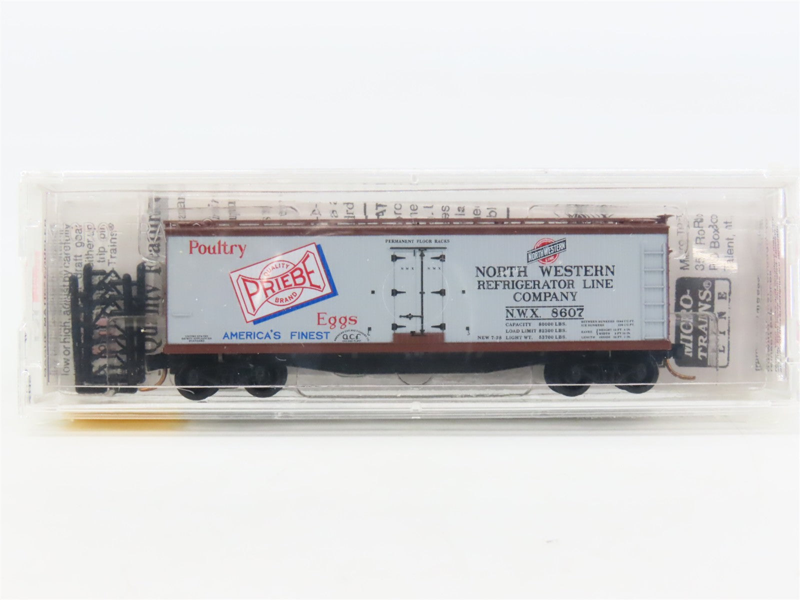 N Scale Micro-Trains MTL 49520 North Western Refrigerator Line 40' Reefer RTR
