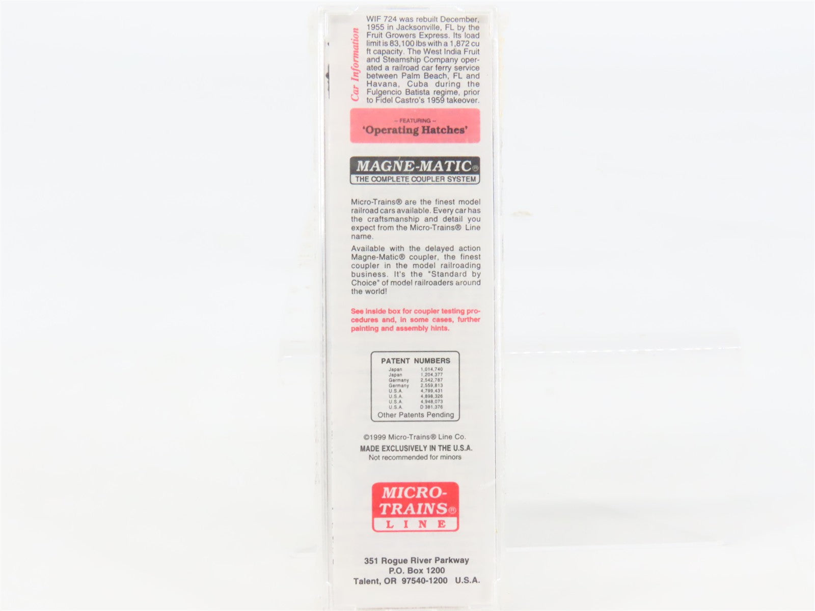 N Scale Micro-Trains MTL 49510 West India Fruit & Steamship Company Reefer RTR