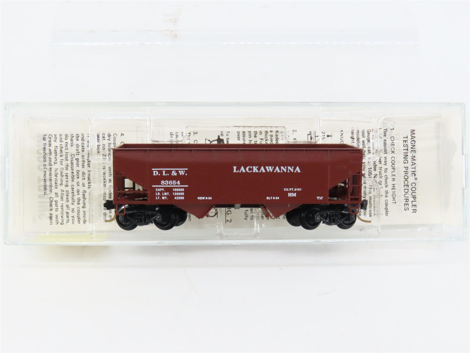 N Scale Micro-Trains MTL 55130 Delaware, Lackawanna & Western 33' Hopper RTR
